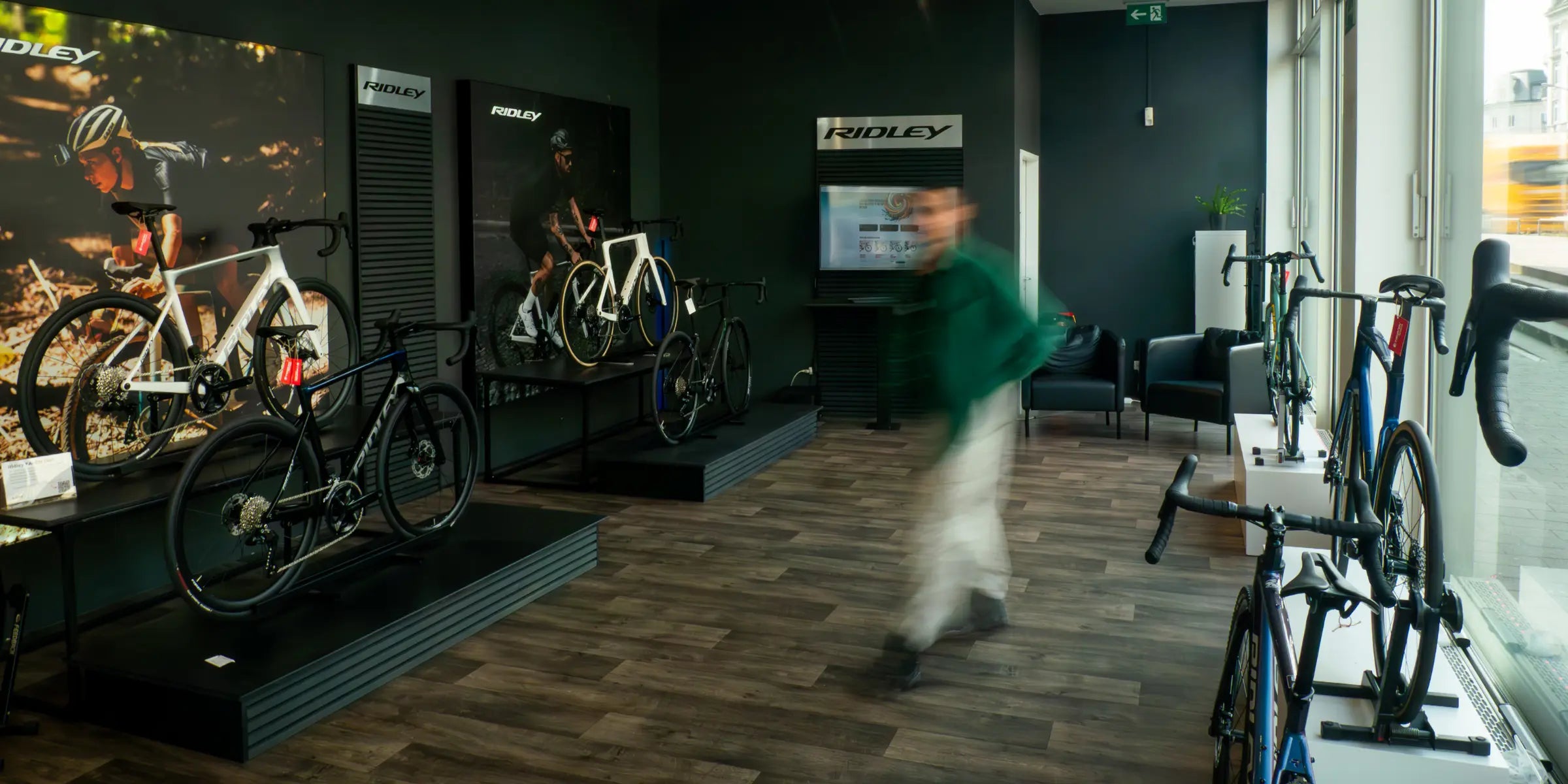 Fahrradabteilung des Paceheads Hamburg Stores